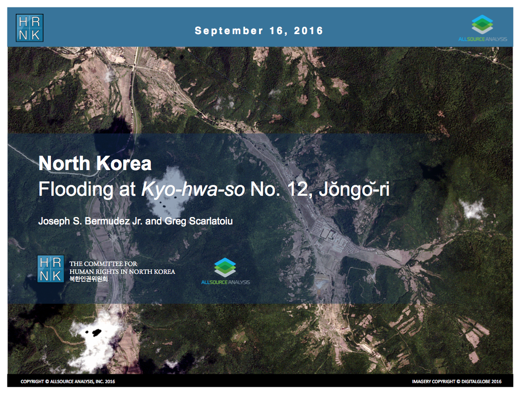 North Korea: Flooding at Kyo-hwa-so No. 12, Jongo-ri