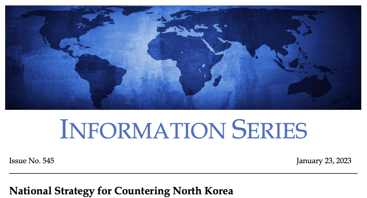 National Strategy for Countering North Korea