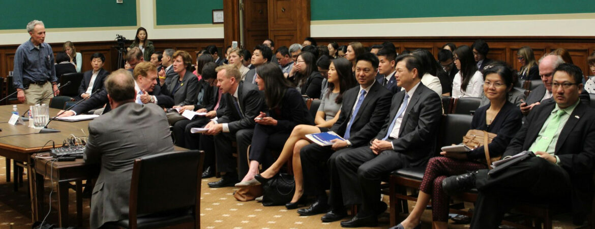 HRNK committee at a hearing.