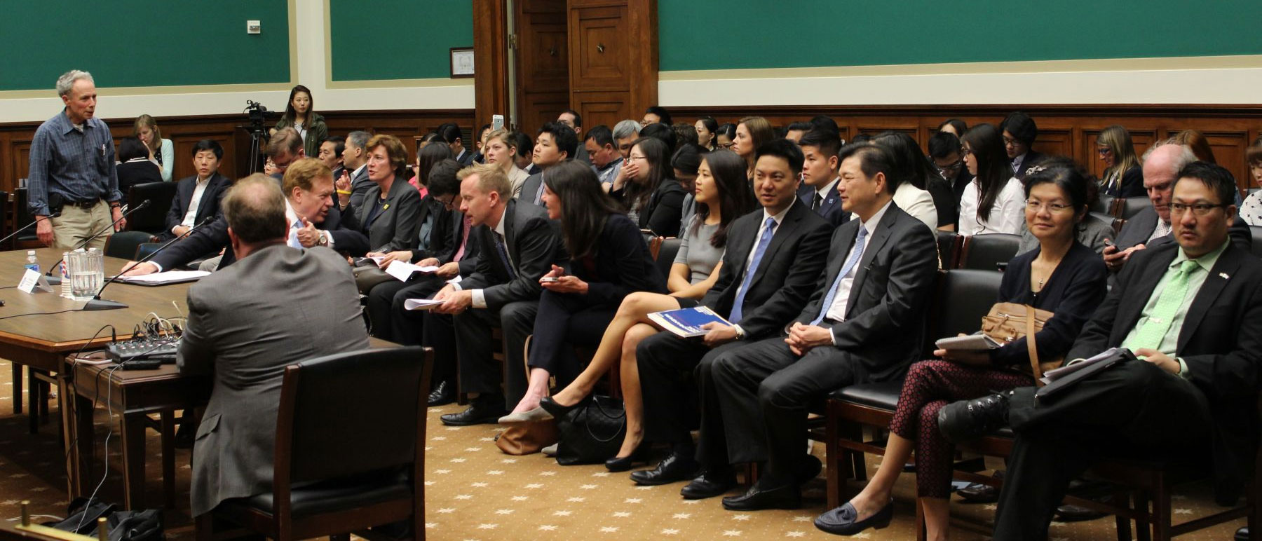 HRNK committee at a hearing.