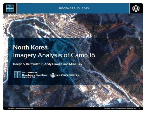 Satellite image of North Korean prison camp.