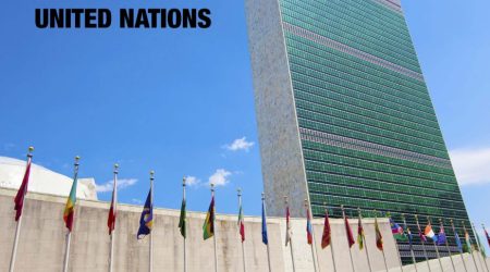 United Nations headquarters.
